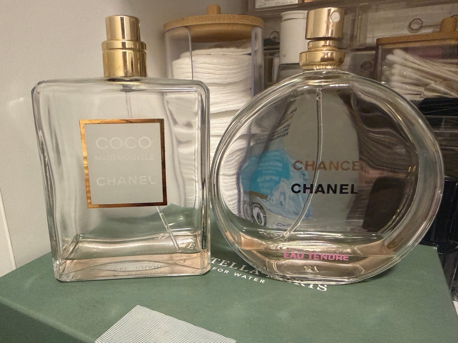 Lege Chanel parfumflessen: Coco Mademoiselle & Chance, Ophalen of Verzenden, Gebruikt
