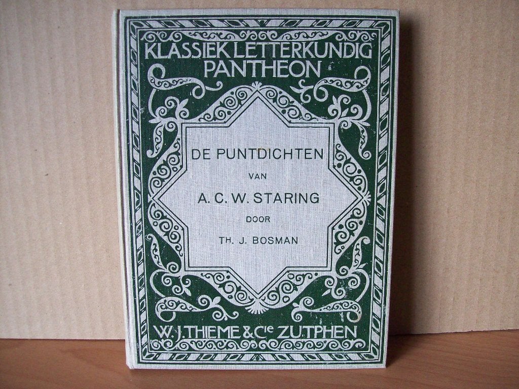 De Puntdichten van A.C.W. Staring, door Th. J. Bosman (1922), Ophalen of Verzenden, Th. J. Bosman