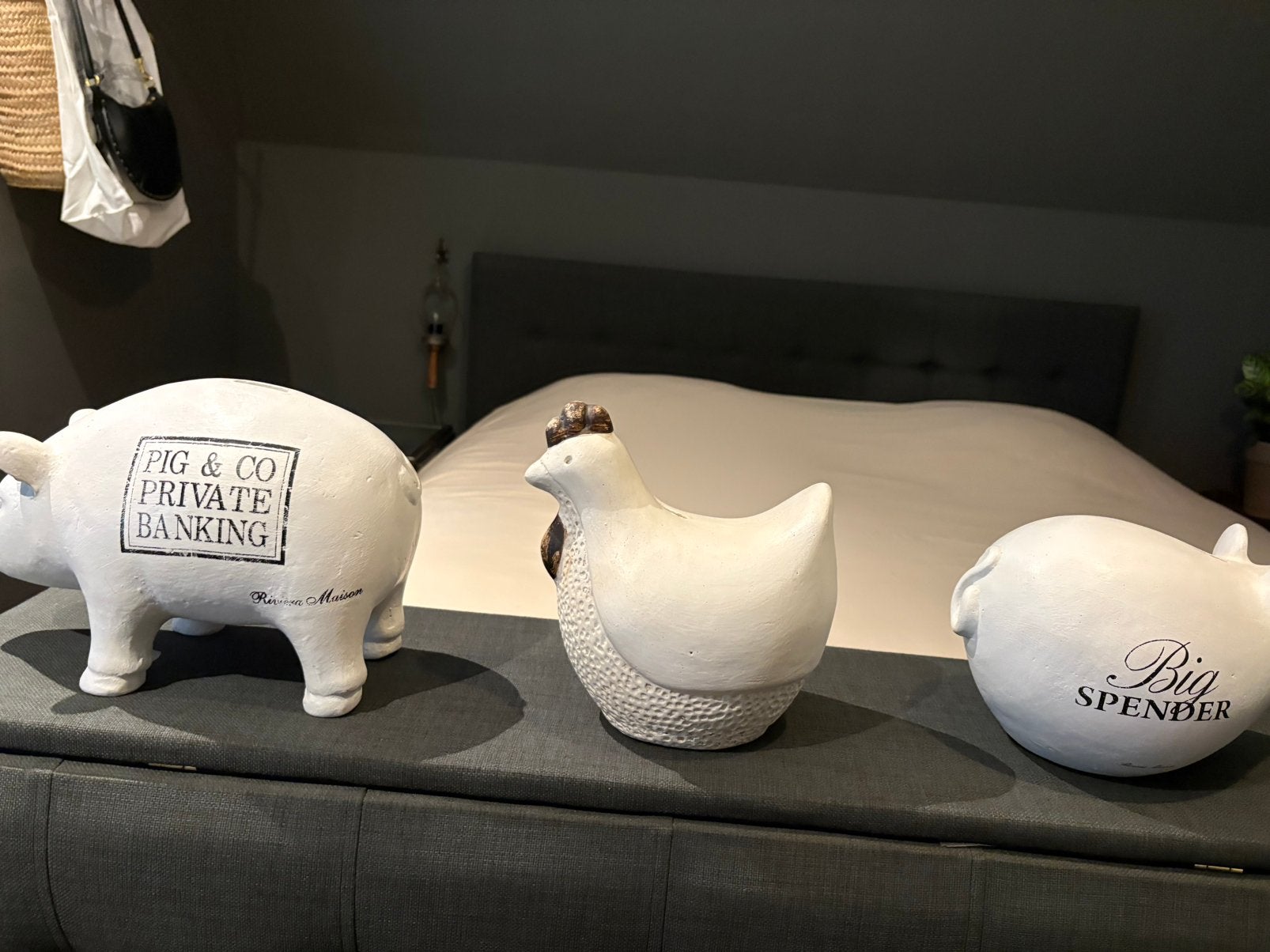 Kip muis varken spaarpot riviera maison, Ophalen of Verzenden, Zo goed als nieuw, Dier
