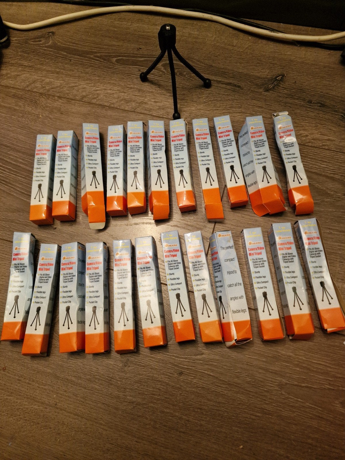 Partij: 23x Hexino Vintage Mini Statief (Nieuw / New Old Sto, Overige merken, Nieuw, Ophalen of Verzenden, Flexibele poten