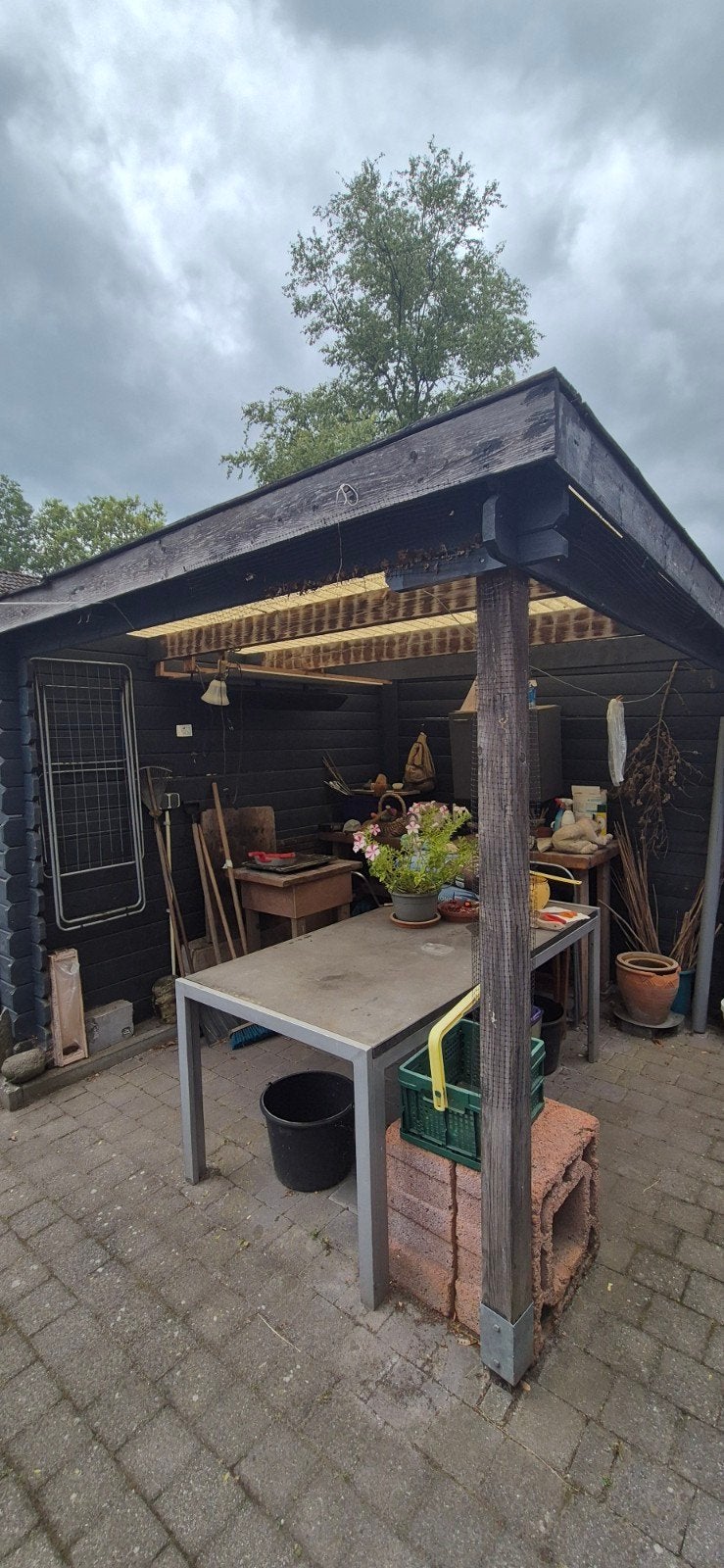 tuinhuis,  of hout, Tuin en Terras, Tuinhuizen, Ophalen of Verzenden, Gebruikt, 250 tot 500 cm