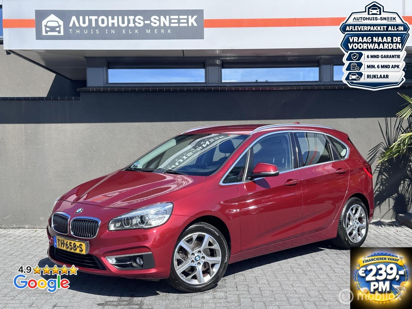 BMW 2-serie Active Tourer 218i Essential Executive, Auto's, 136 pk, Gebruikt, Euro 6, Leder