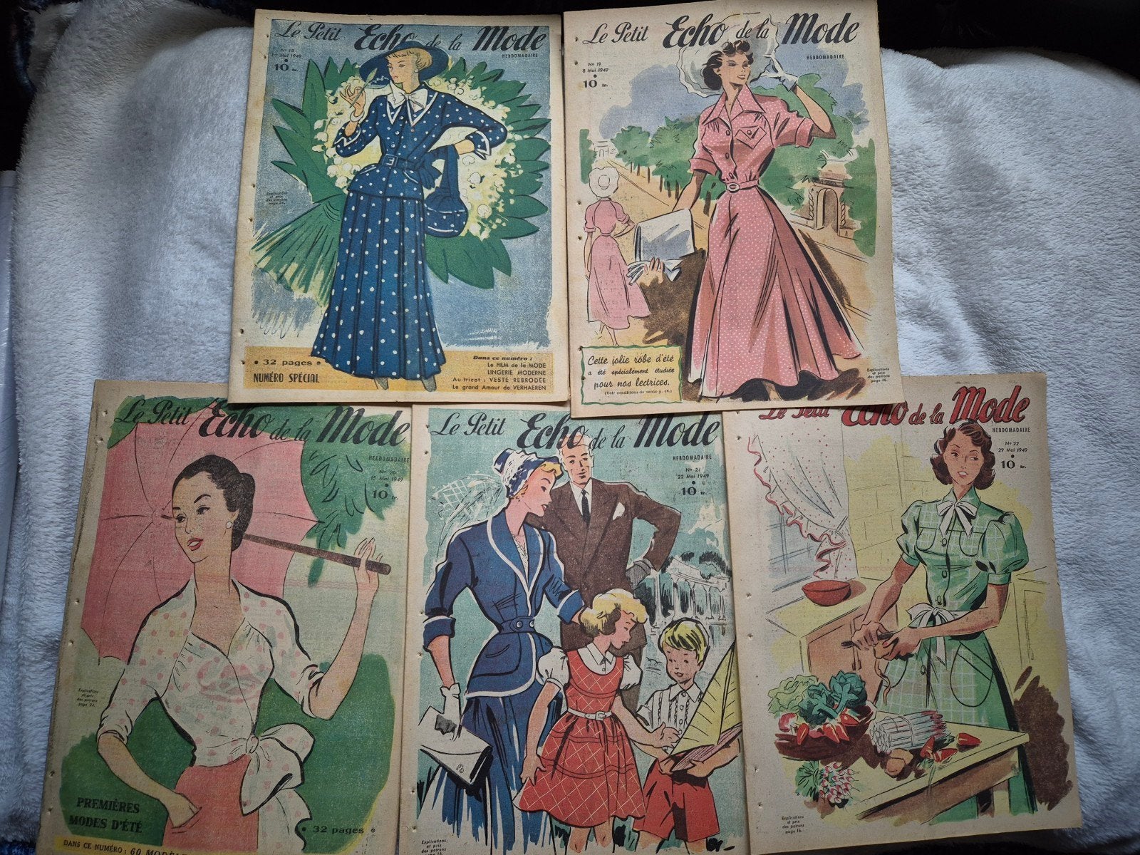 Le petit echo de la mode - Mei 1949, Ophalen of Verzenden, 1940 tot 1960, Buitenland, Tijdschrift