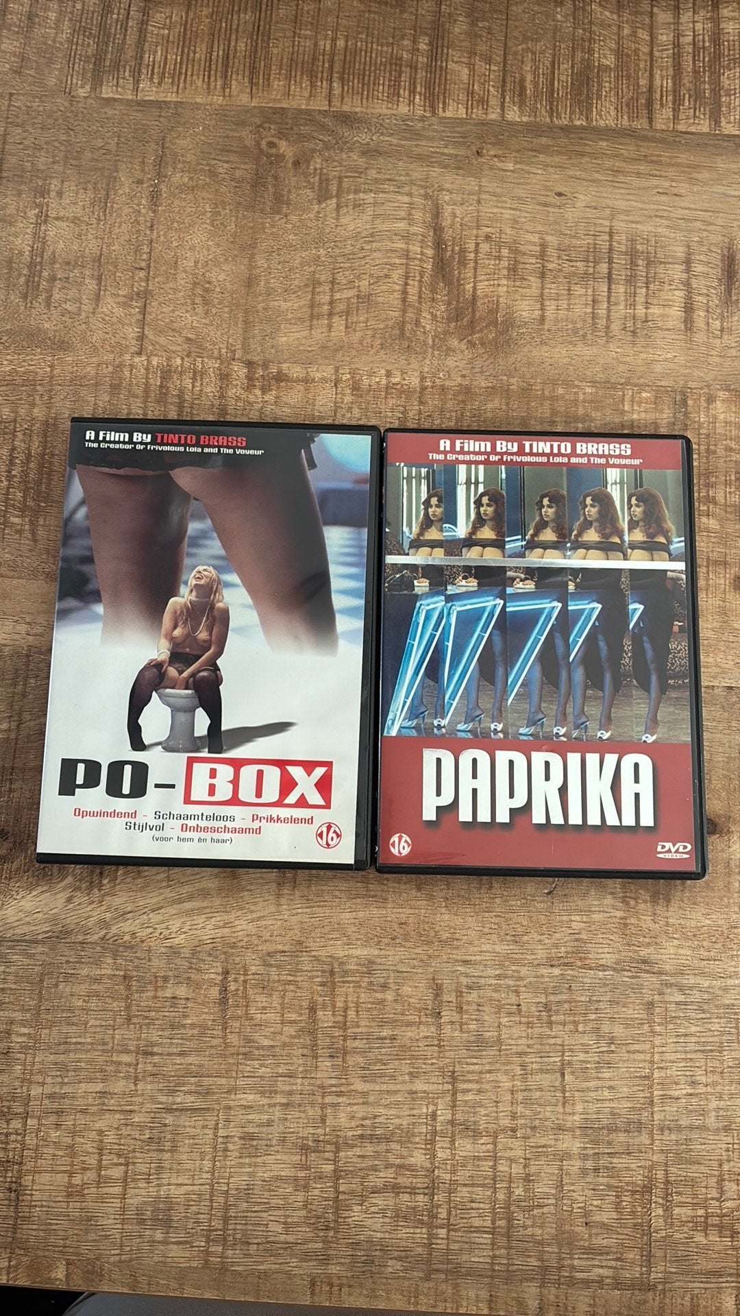 2 dvds van tinto brass, Vanaf 16 jaar, Ophalen of Verzenden, Zo goed als nieuw, Overige gebieden