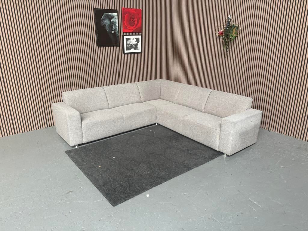 GRATIS LEVERING Hoekbank Grijs 260x260 GEREINIGD, Huis en Inrichting, Banken | Bankstellen, 250 tot 300 cm, Hoekbank, Ophalen of Verzenden