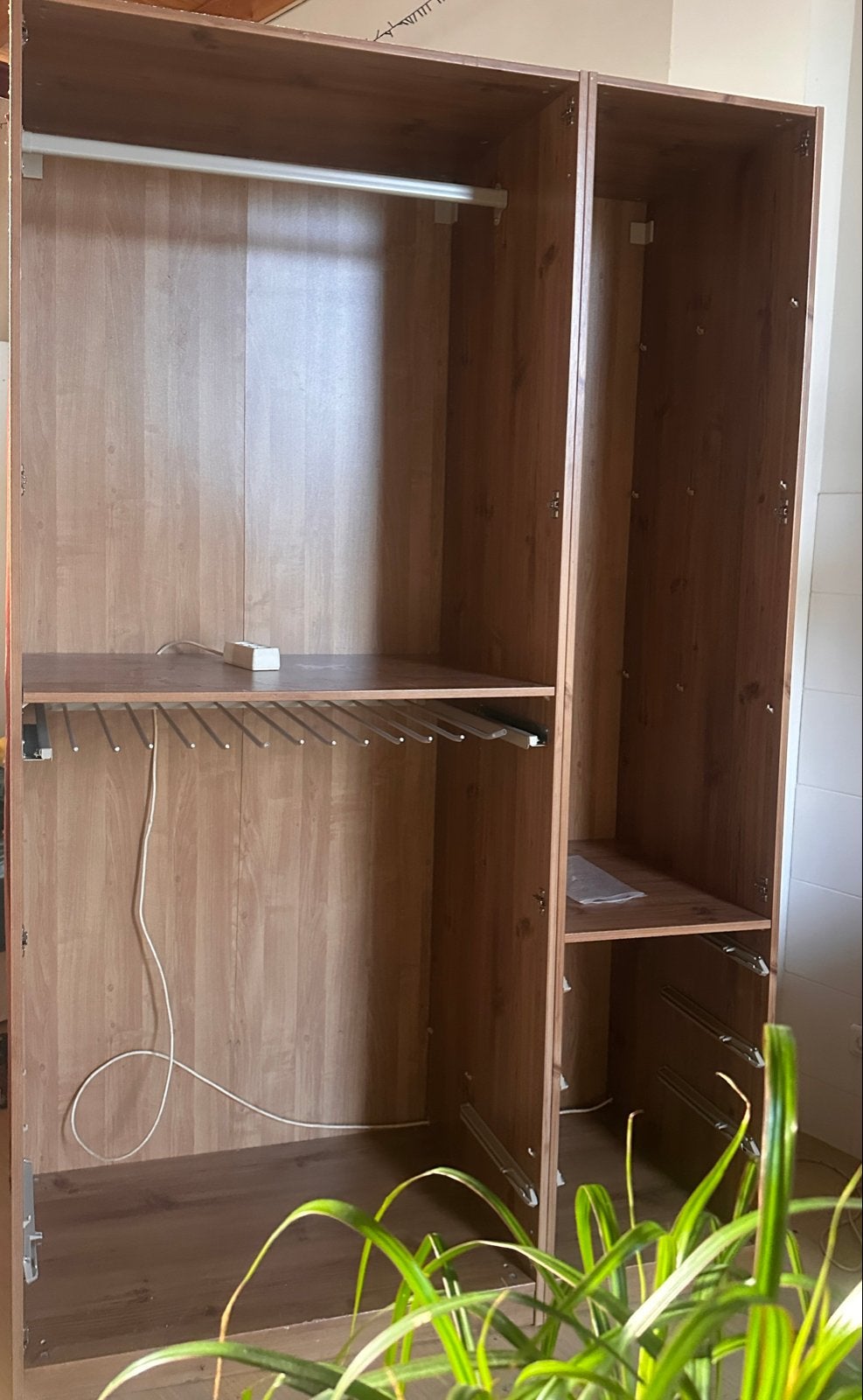 Ikea Pax kast met beschilderde deuren en diverse indeling, Huis en Inrichting, Ophalen, Gebruikt, 100 tot 150 cm, 200 cm of meer