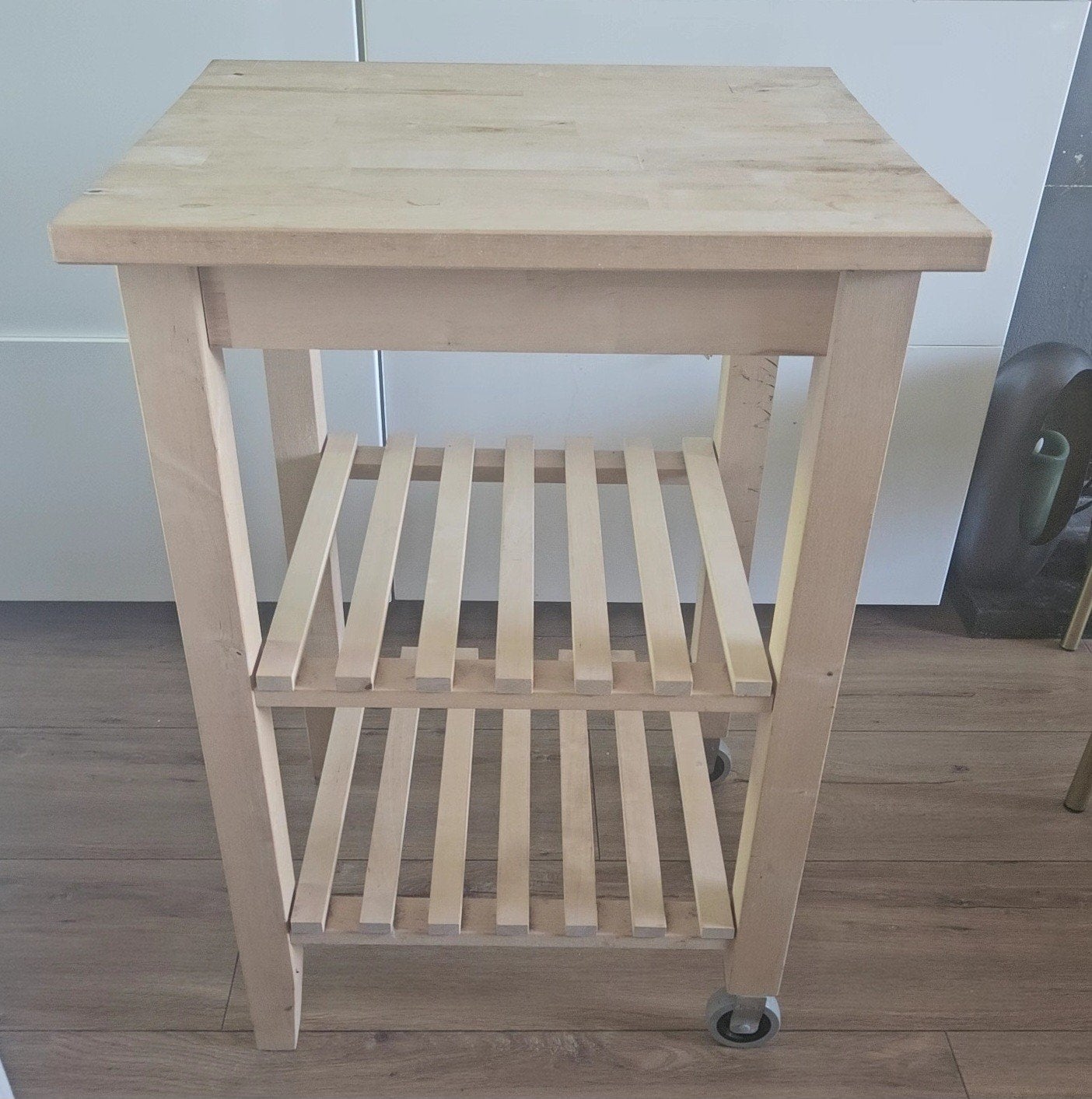 IKEA BEKVÄM Houten Keukentrolley - Berkenhout, Gebruikt, Hout, IKEA, Keukentrolley