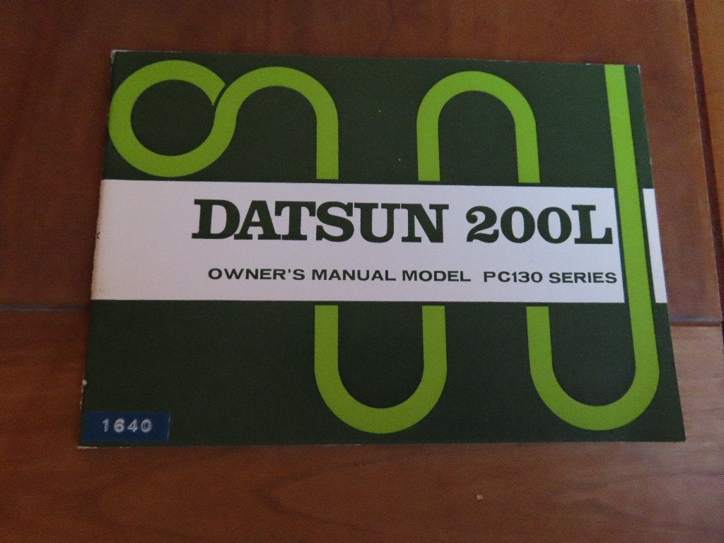 Instructieboek Datsun 200L PC130-serie 1973, nieuwstaat!, Ophalen of Verzenden