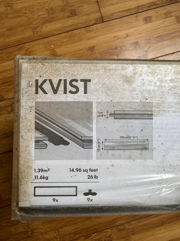 Ikea Kvist Laminaat, Doe-het-zelf en Verbouw, Ophalen, 50 tot 150 cm, Nieuw, Minder dan 5 m²