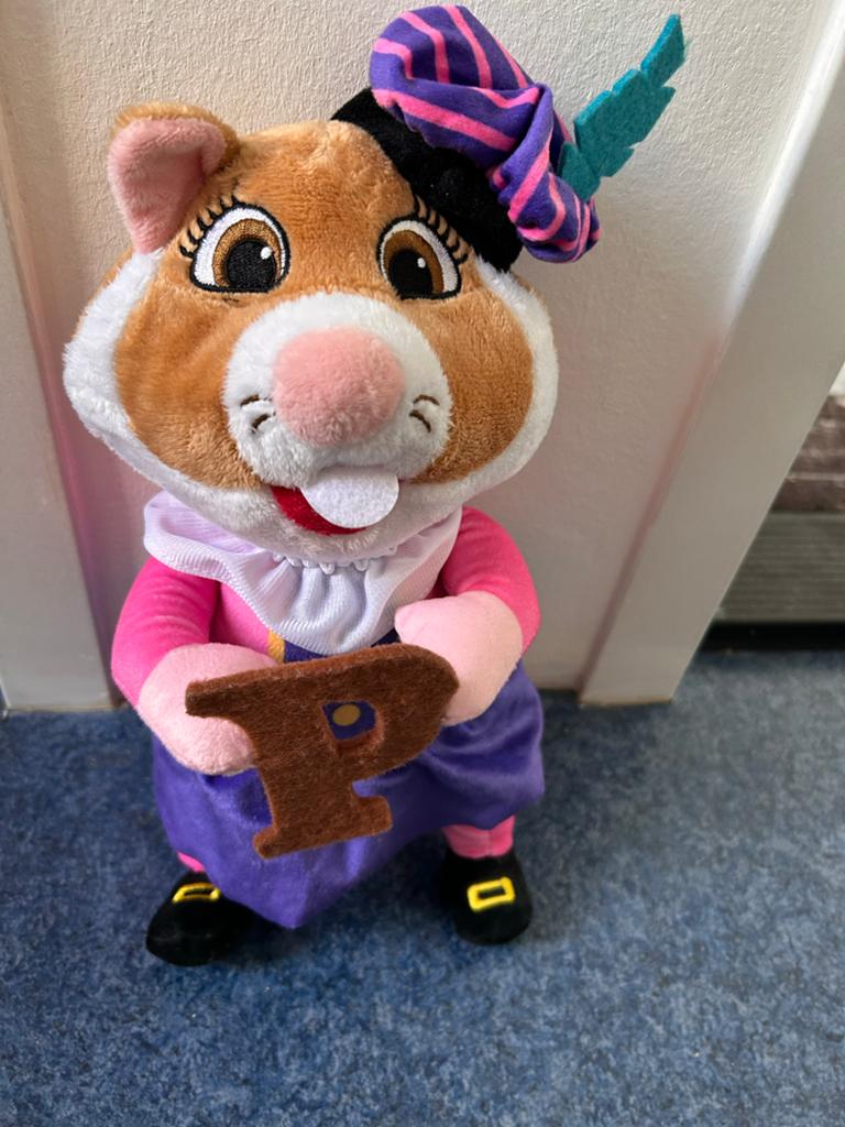 Albert Heijn Hamster Knuffel Zwarte Piet, Hamster, Ophalen of Verzenden, Middelgroot (20 tot 80 cm), Met kleding of accessoire