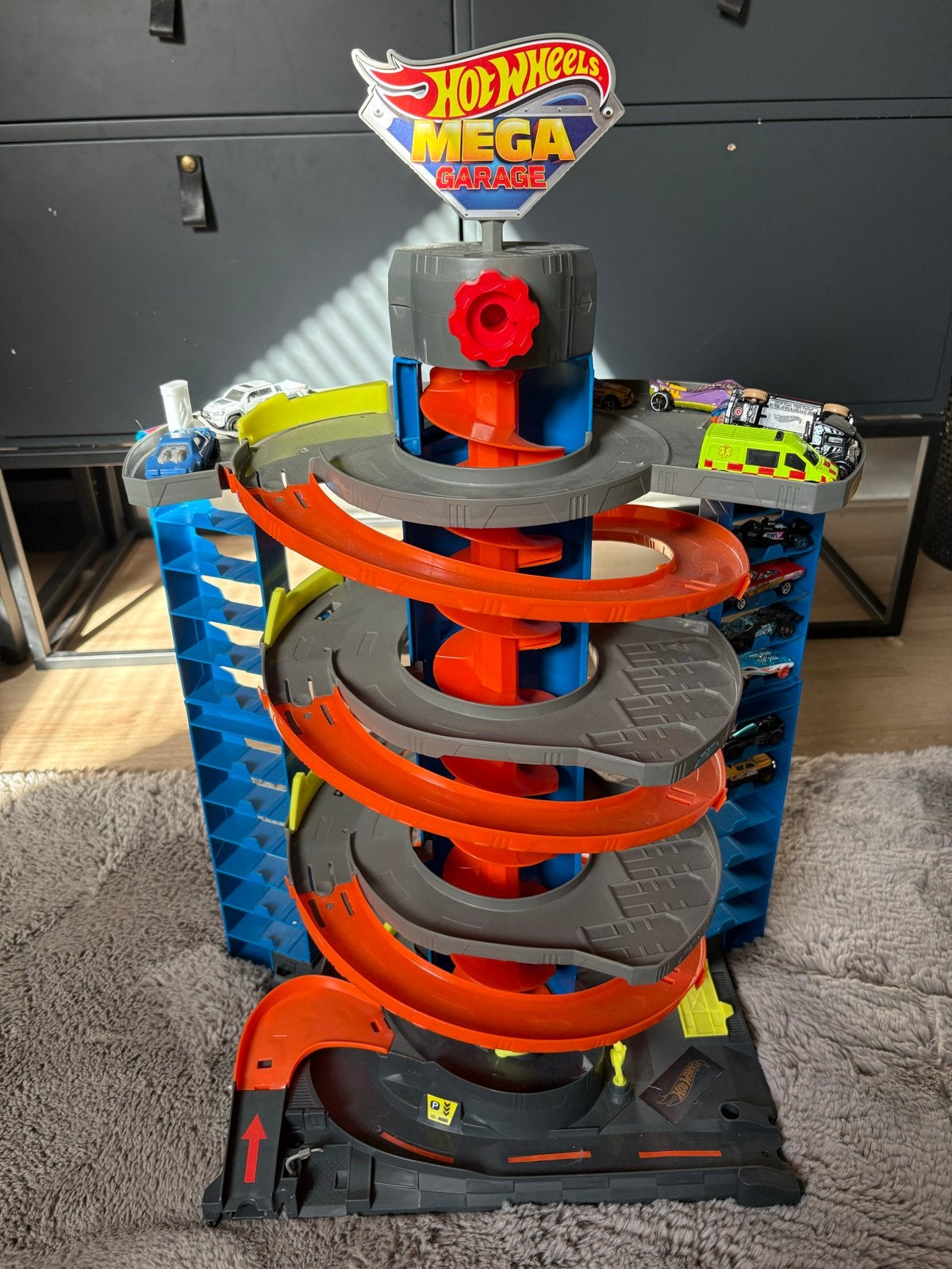 Hot Wheels Mega Garage Speelset (zonder autos), Ophalen of Verzenden, Gebruikt