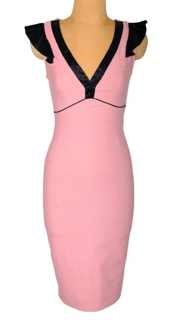 Stop Staring! jurkje, fifties jurk, retro, roze, Mt. S, Stop Staring!, Verzenden, Zo goed als nieuw, Knielengte