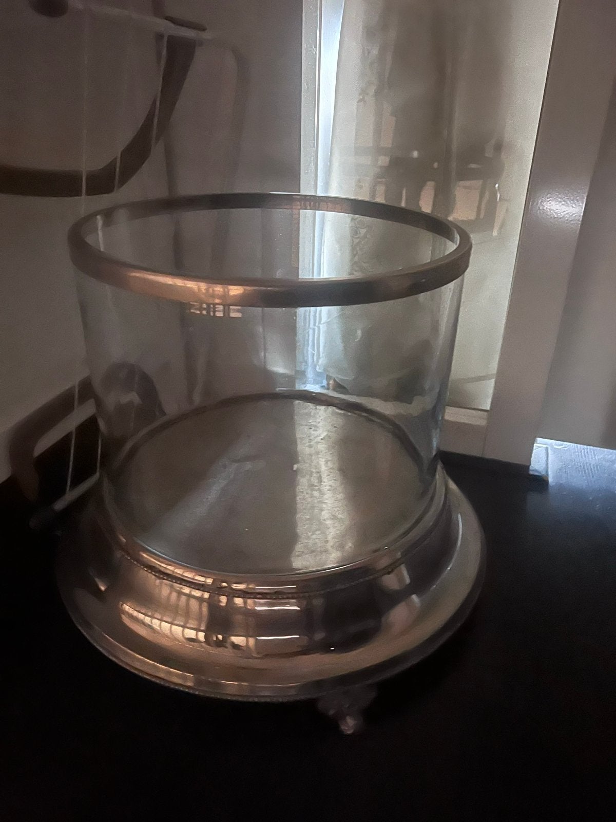 XXL Windlicht - Glas en Metaal, Ophalen, Gebruikt