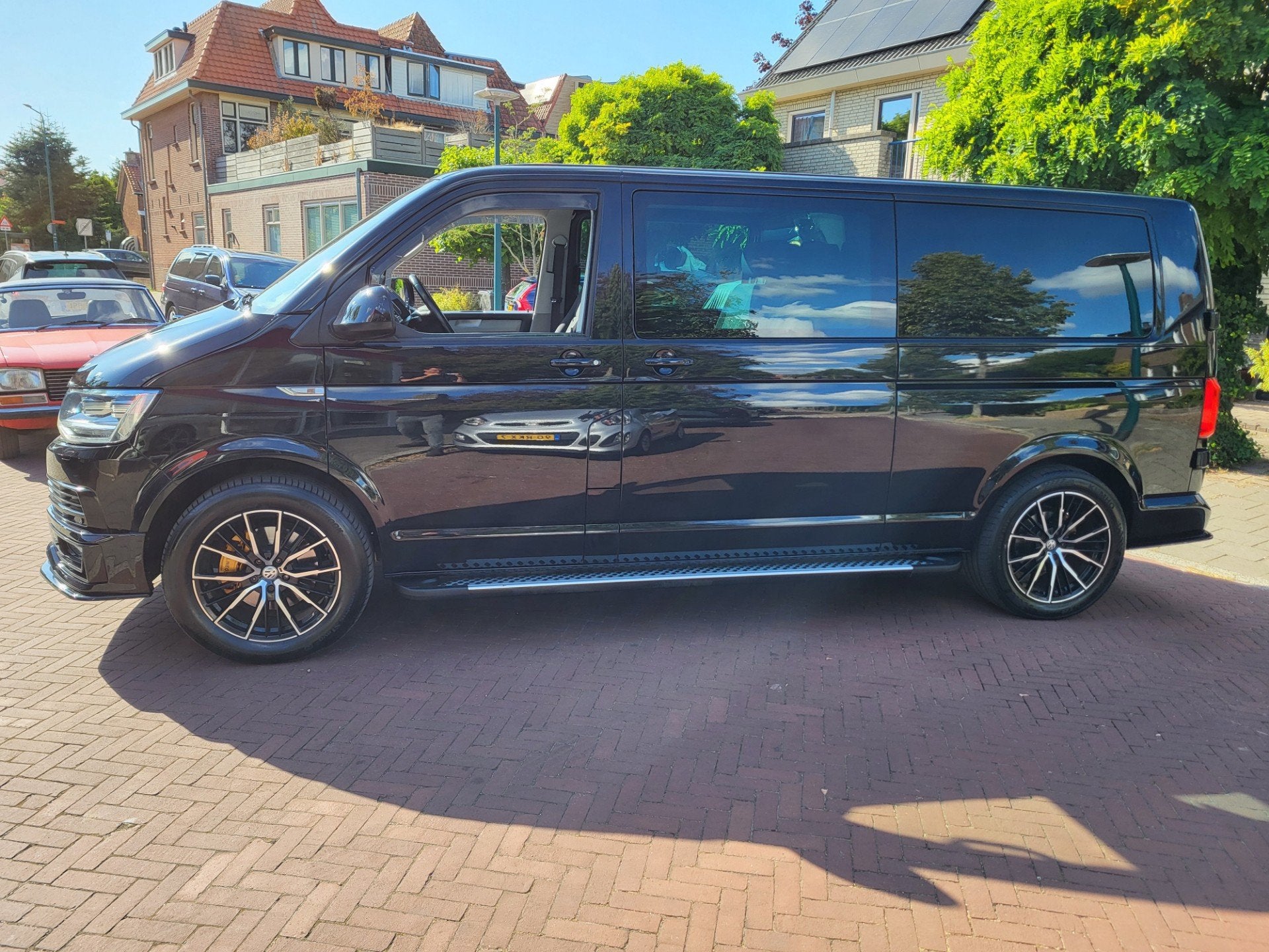 Volkswagen Transporter 2.0 TDI L2H1 DC Highline, Auto's, 12 maanden, Stof, Gebruikt, 4 cilinders