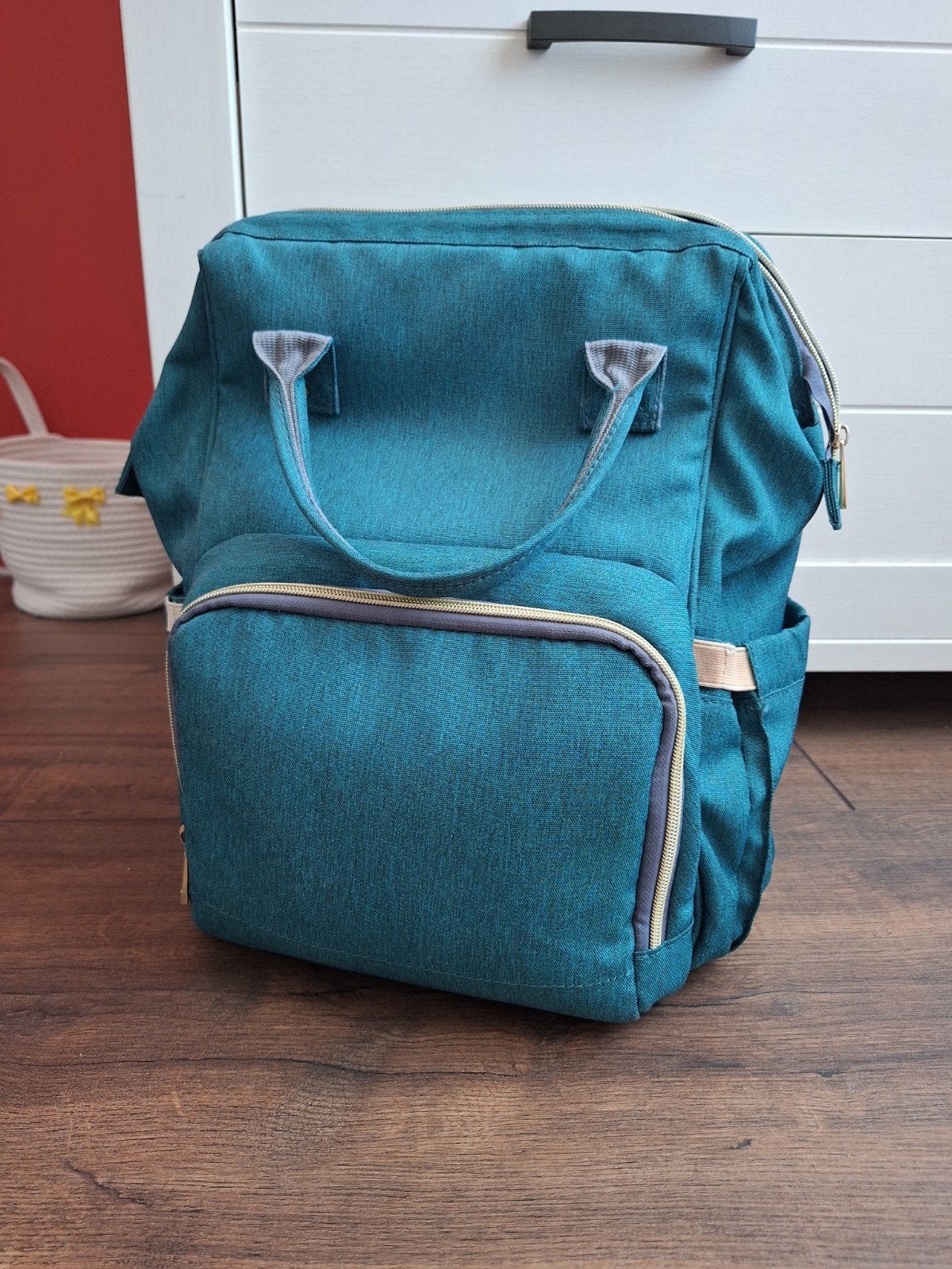 Parya baby rugzak/babytas/luiertas, Overige merken, Blauw, Ophalen of Verzenden, Zo goed als nieuw