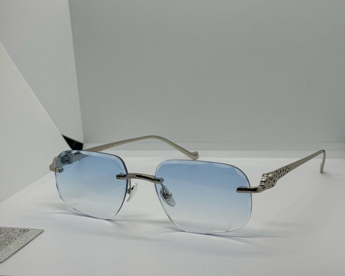 Cartier Diamond cut Panter Bril, Ophalen of Verzenden, Zo goed als nieuw, Blauw, Overige merken