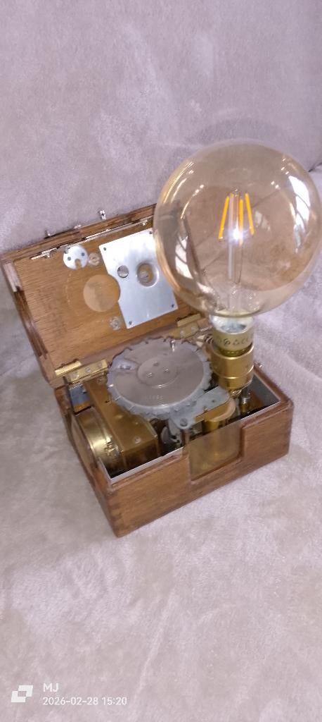 Antieke duivenklok lamp, Antiek en Kunst, Ophalen