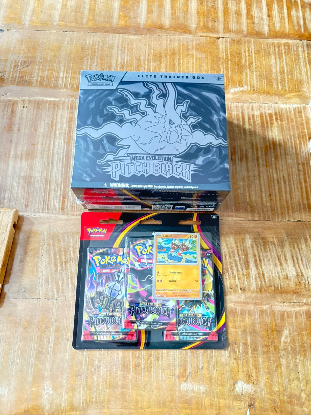 Pokemon pitch black etb elite trainer box + 3 pack blister, Ophalen of Verzenden, Nieuw, Losse kaart, Foil