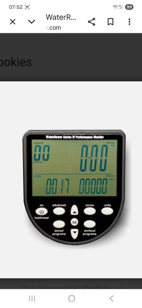 Gevraagd WaterRower Series IV Performance Monitor, Ophalen of Verzenden, Gebruikt