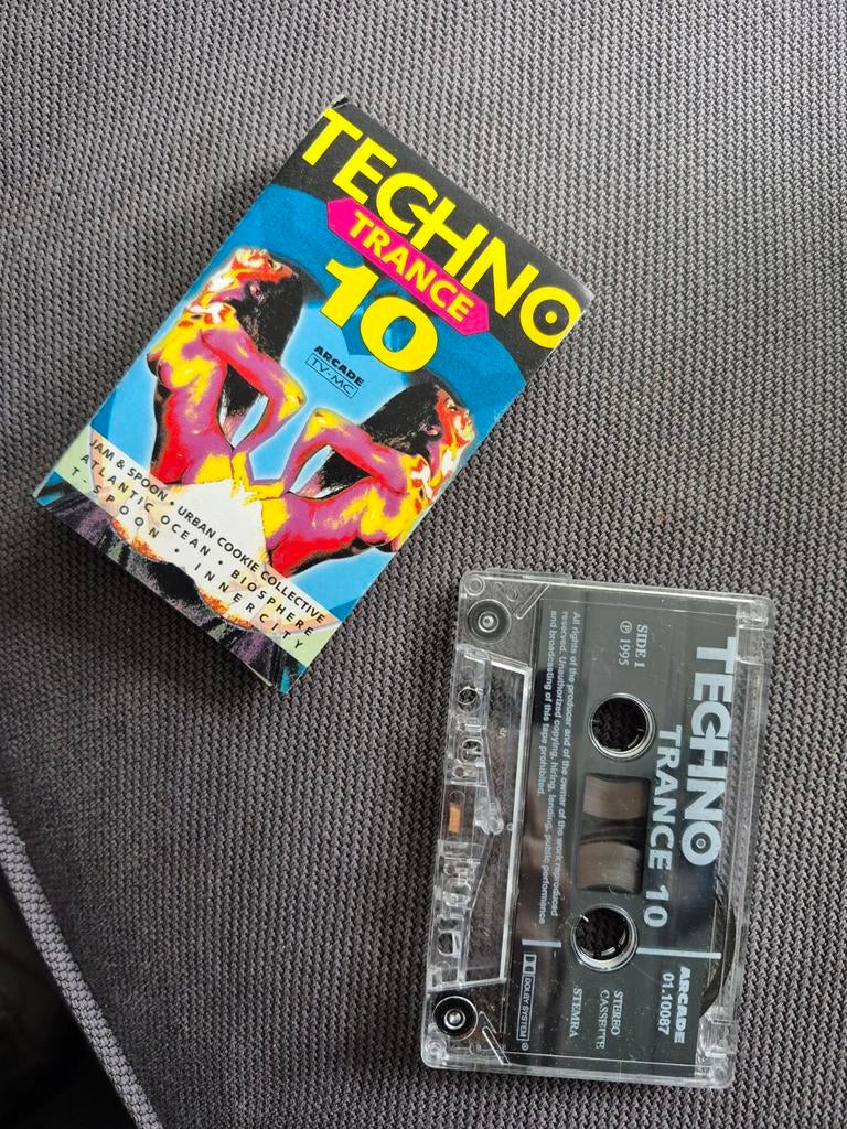 Techno Trance 10 Cassette - Arcade TV-MC (1995), Cd's en Dvd's, Cassettebandjes, Ophalen of Verzenden