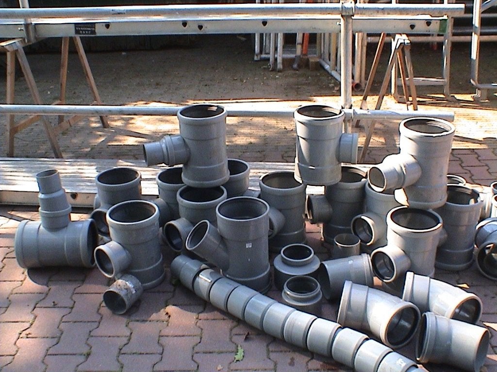 PVC hulpstukken   100 125 160 200, Doe-het-zelf en Verbouw, Buizen en Afvoer, Ophalen, Bochten, Pvc, Nieuw