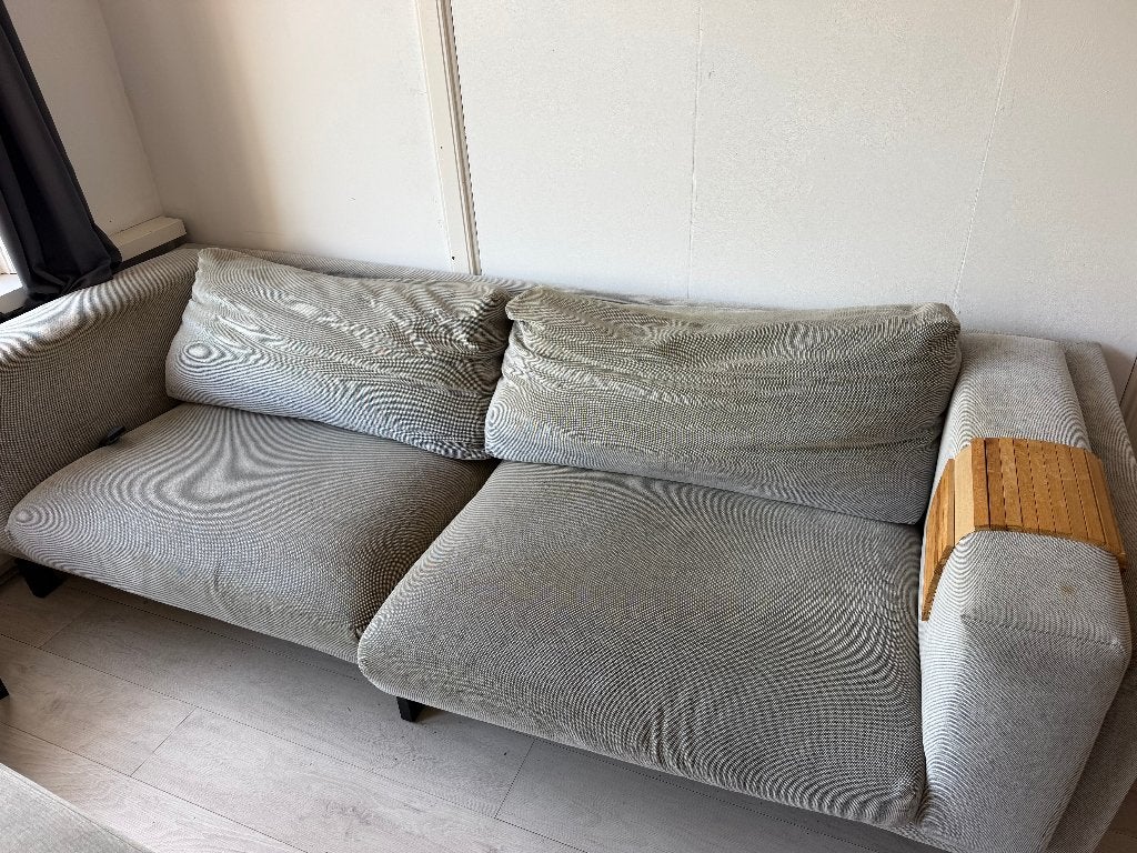 IKEA Nockeby 2 a 3-zitsbank lichtgrijs — wasbare hoes, Ophalen, Gebruikt, 150 tot 200 cm, Tweepersoons