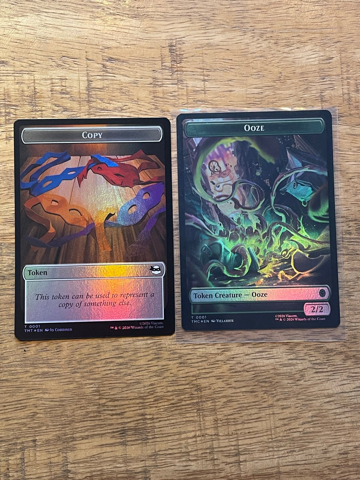 MTG Token Ooze/Copy, Ophalen of Verzenden, Zo goed als nieuw, Losse kaart, Foil