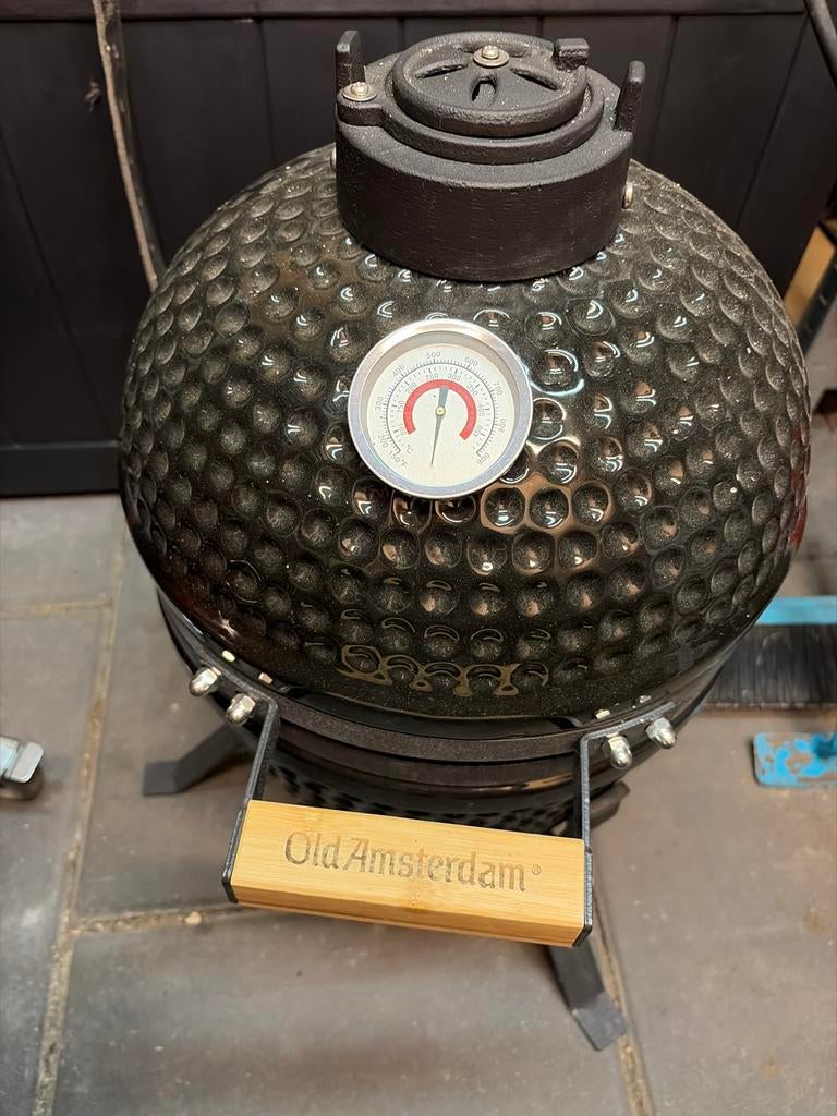 Old Amsterdam Kamado BBQ Mini - Nieuw, Ophalen of Verzenden, Zo goed als nieuw, Met accessoires