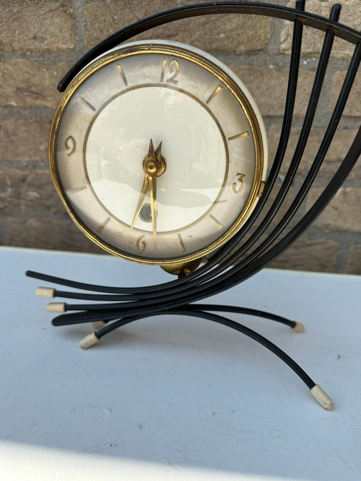 Vintage tafelklokje - Mid-century modern design, Ophalen of Verzenden