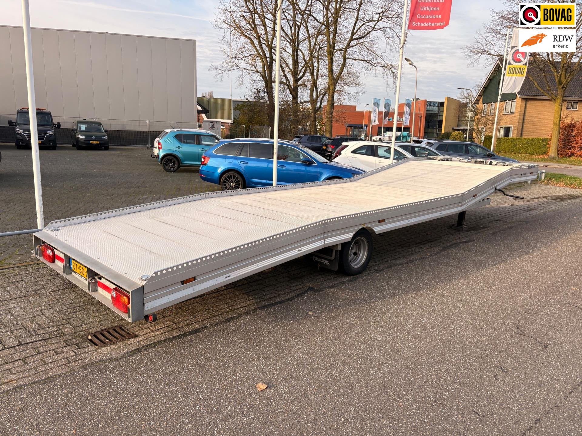 Veldhuizen P45-1 BE-Oplegger Autotransporter 5 ton met evt B, Overige brandstoffen, Origineel Nederlands, Bedrijf, Aanhangers en Opleggers