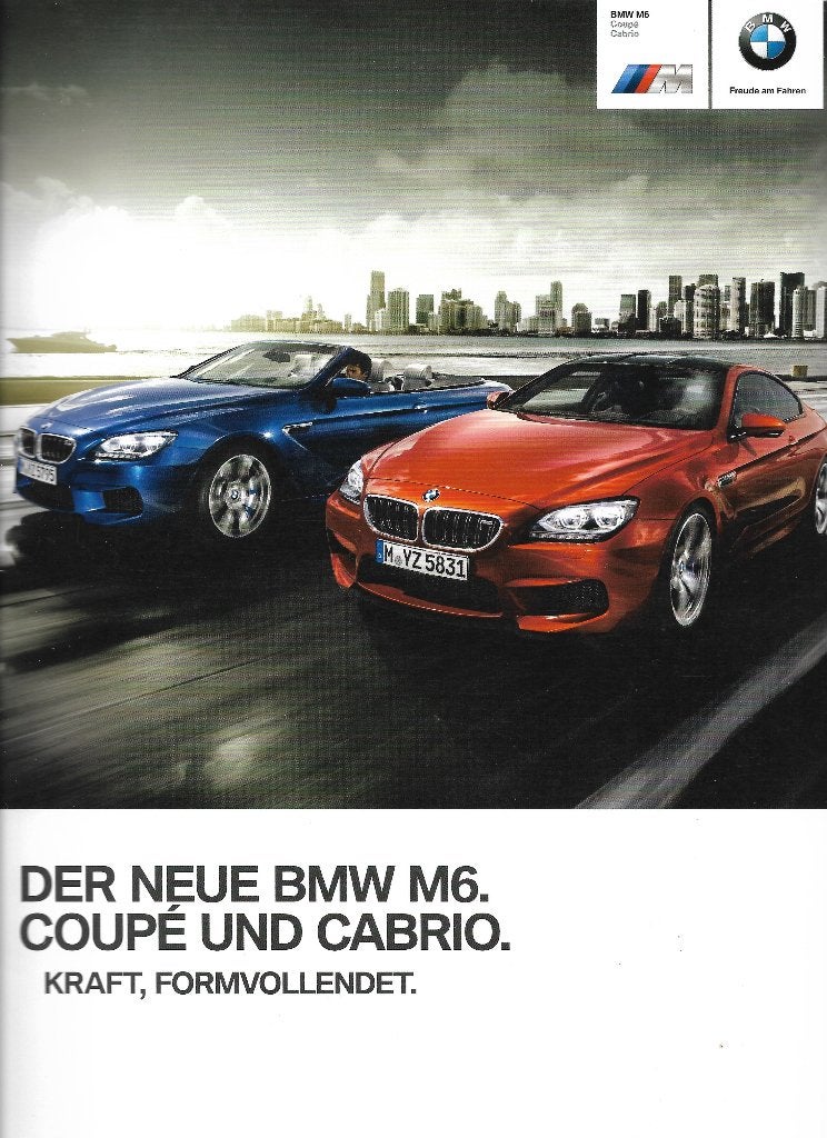 BMW M6 serie  Coupe en cabrio folder, Ophalen of Verzenden, Zo goed als nieuw, BMW