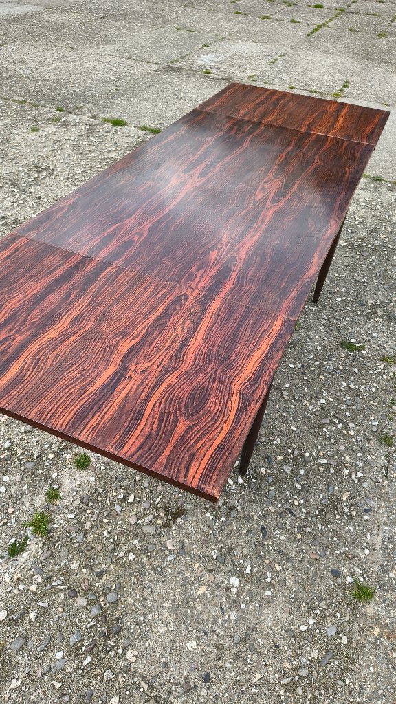 Vintage Palissander uitschuiftafel / eettafel, Ophalen, Huis en Inrichting