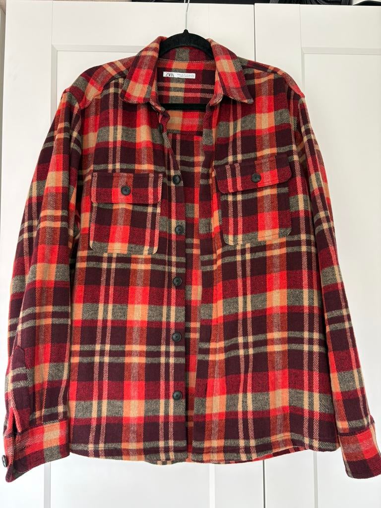 Zara overshirt (XL), Ophalen of Verzenden, Zo goed als nieuw, Overige kleuren, Halswijdte 43/44 (XL)