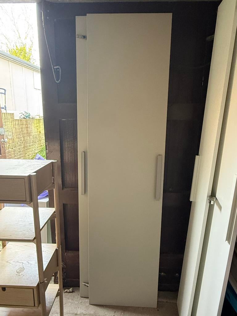 2 beige IKEA Pax kast deuren met scharnieren, Overige materialen, Gebruikt, 200 cm of meer, Minder dan 25 cm
