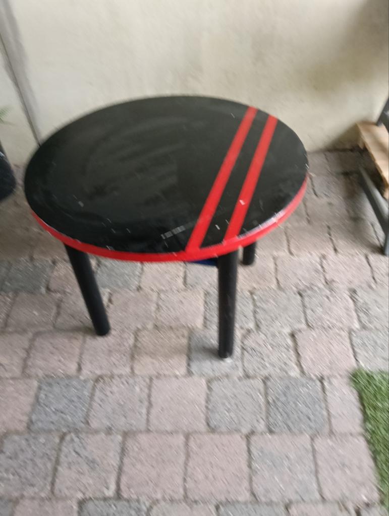 Rond tafeltje, Huis en Inrichting, Tafels | Bijzettafels, Ophalen, Minder dan 45 cm, Minder dan 55 cm, Gebruikt