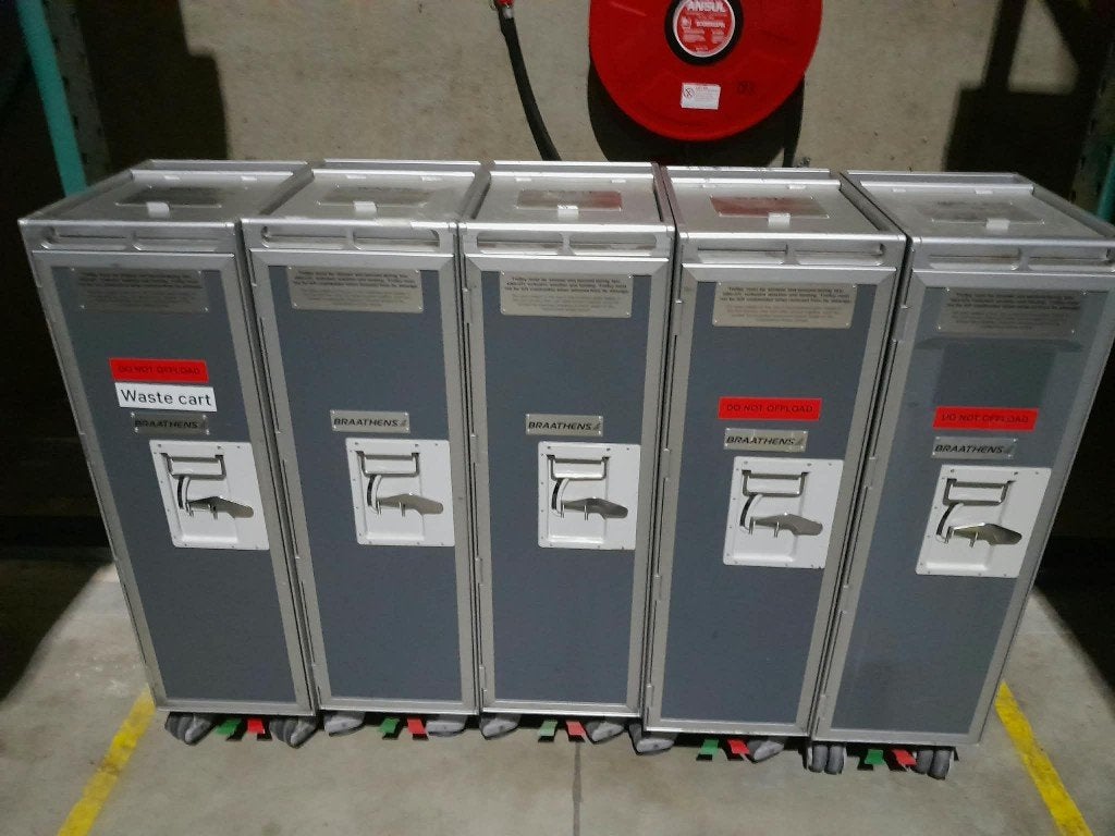 vliegtuig trolley trollies aircraft luchtvaart galley, Verzamelen, Luchtvaart en Vliegtuigspotten, HEERLEN, Overige typen, Driessen