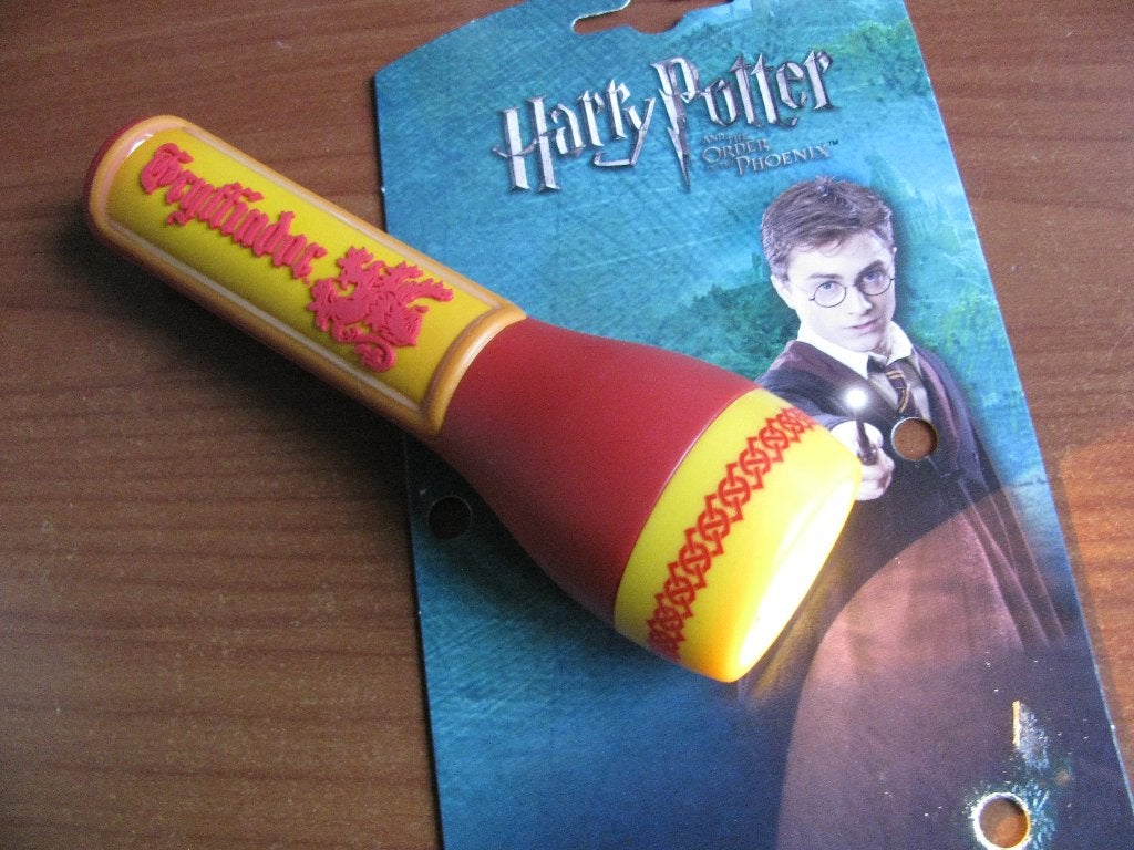 Vintage Harry Potter Zaklamp - Griffindor, Verzamelen, Verzenden, Zo goed als nieuw, Gebruiksvoorwerp