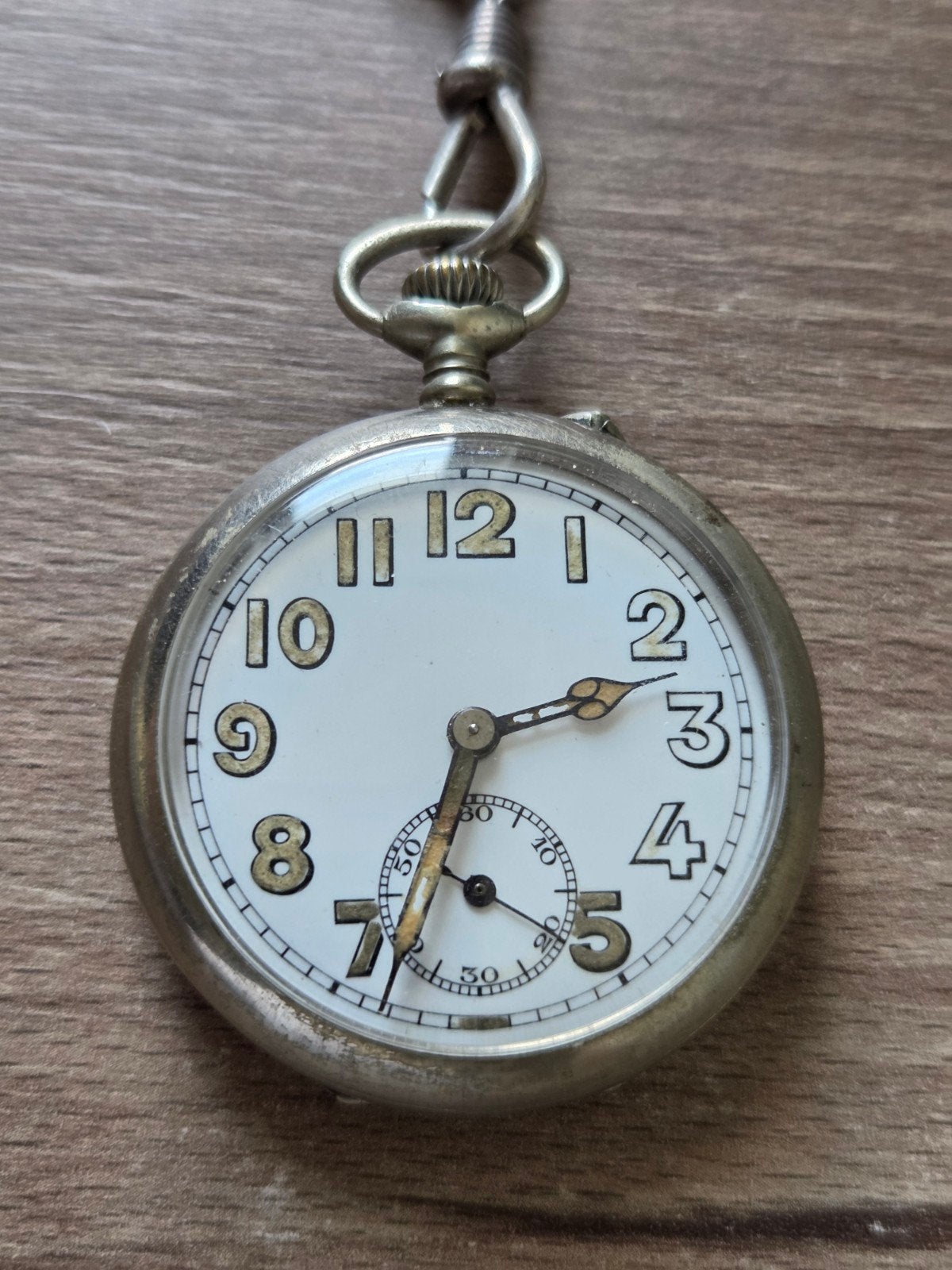 Military zakhorloge eerste wereldoorlog met paard, Antiek en Kunst, Ophalen of Verzenden