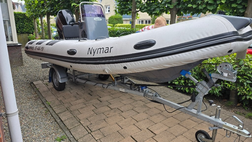 Brig Falcon 500 inclusief ongeremde trailer., Watersport en Boten, Motorboten en Motorjachten, Ophalen, Gebruikt, Buitenboordmotor