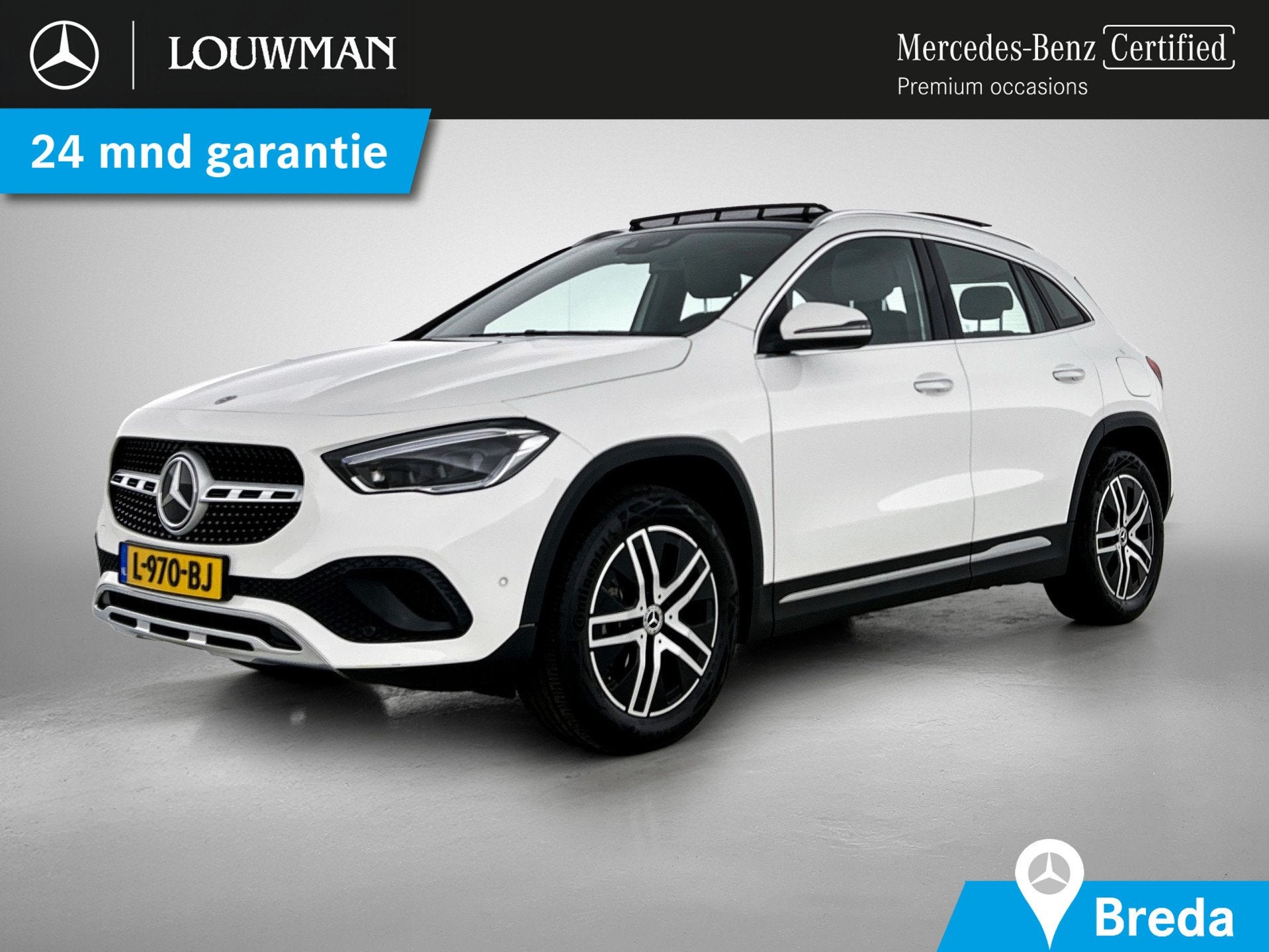 Mercedes-Benz GLA 180 Business Solution Luxury | Panoramadak, 12 maanden, Gebruikt, 4 cilinders, Leder en Stof