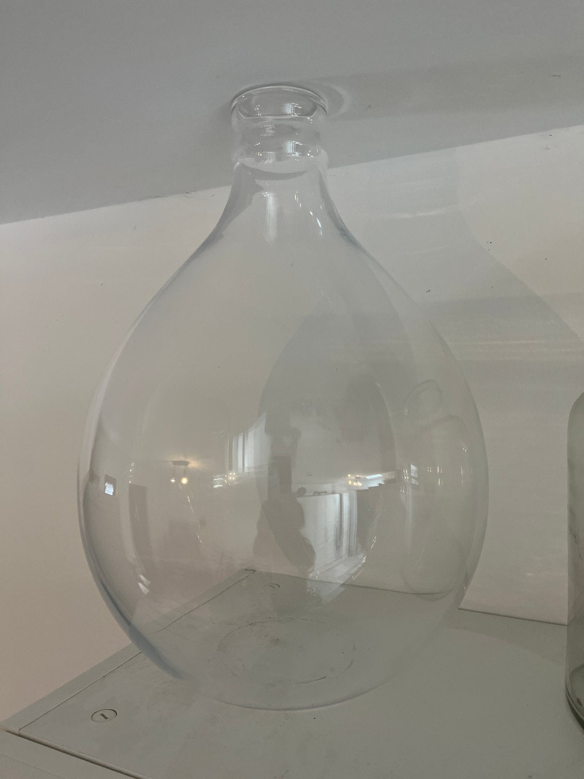 Glazen fles terrarium tuintje - 30 cm hoog, Ophalen of Verzenden, Zo goed als nieuw, Meerkleurig, Glas