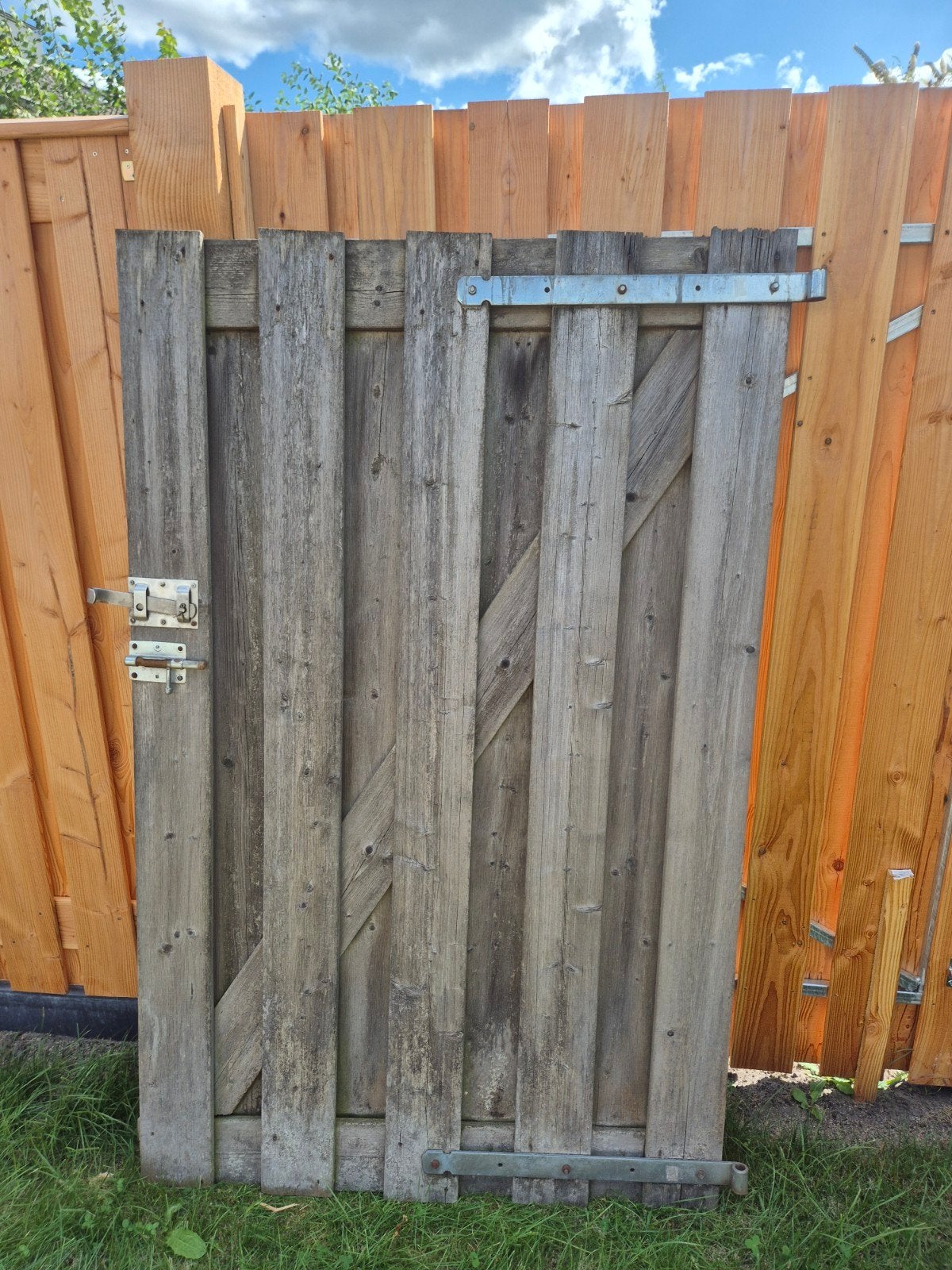 Gratis tuindeur, Tuin en Terras, Schuttingen, Ophalen, Minder dan 3 meter, Hout, 1 tot 2 meter