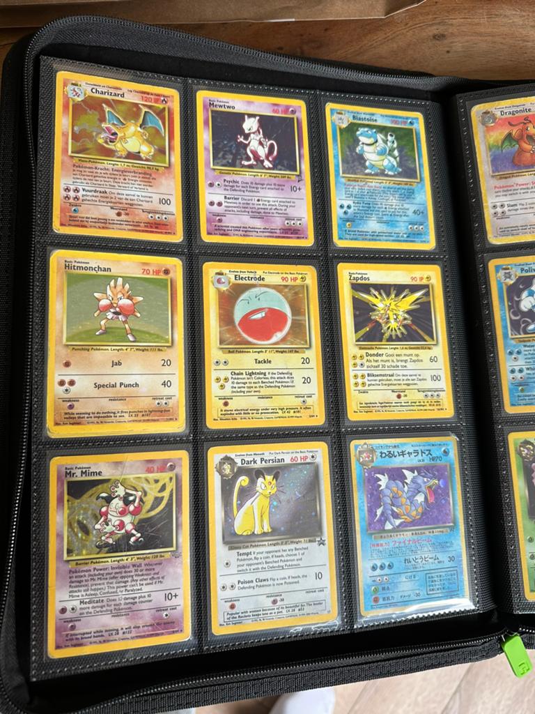 Vintage pokemon kaarten collectie. Ca. 1995-2007, Ophalen of Verzenden, Gebruikt, Meerdere kaarten