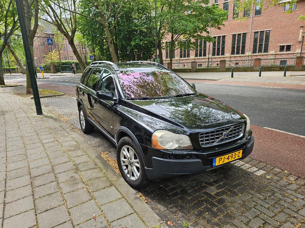 Volvo XC90 T6 Executive AWD | Schuifdak | Trekhaak | 2005, Zwart, Lederen bekleding, Leder, 272 pk