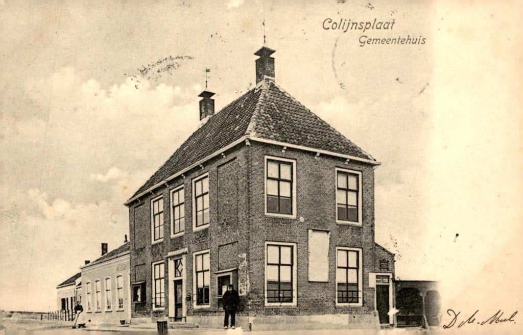 Colijnsplaat Gemeentehuis # 894, Verzenden, Voor 1920, Gelopen, Zeeland