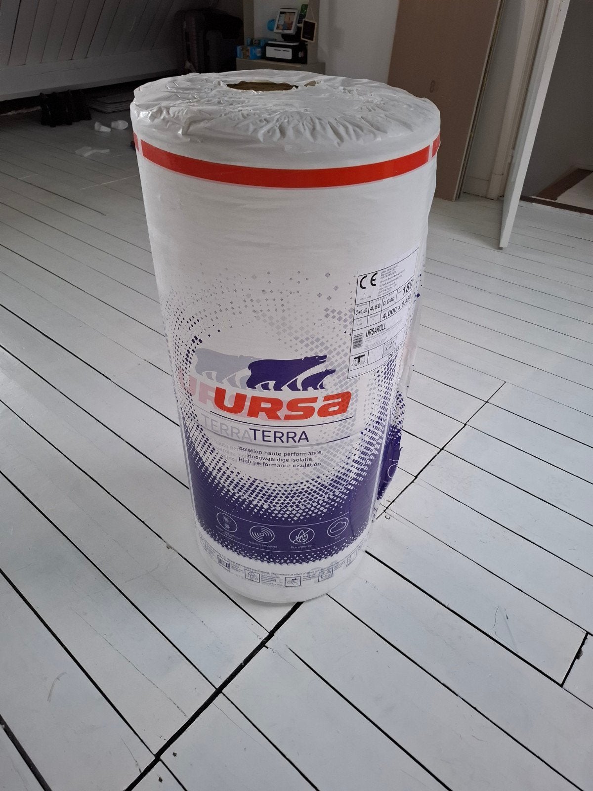 URSA Terra Terra Glaswol isolatie - 4m² rol, Ophalen, Dakisolatie, 12 cm of meer, Nieuw