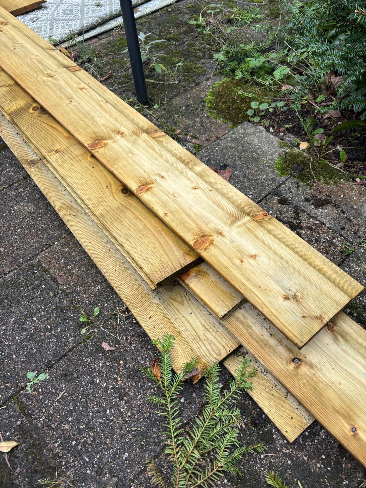Rabatdelen Mes en Groef Geïmpregneerd Vuren 19x145x5400mm, Minder dan 25 mm, Nieuw, Plank, 300 cm of meer