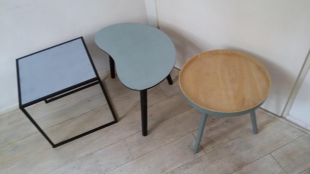bijzettafels sidetable vintage retro mimi set, Huis en Inrichting, Tafels | Sidetables, Gebruikt, 25 tot 50 cm, Rechthoekig, Teakhout