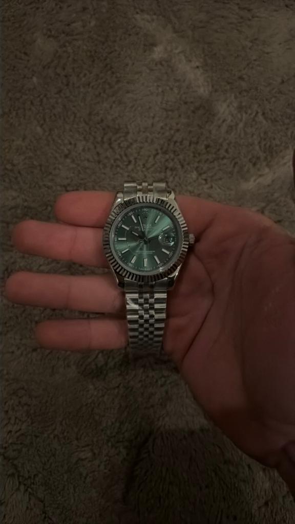 Datejust mint green, Ophalen of Verzenden, Nieuw, Staal