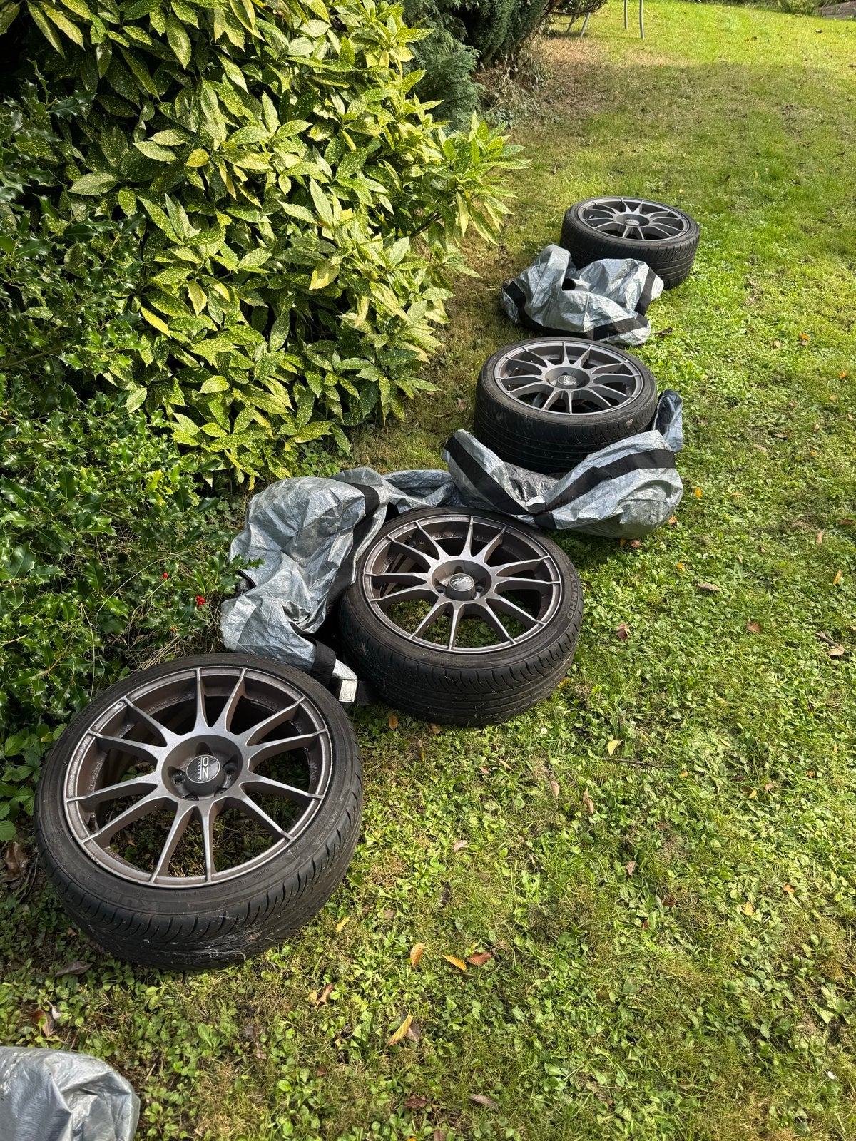 OZ Racing ultraleggera velgen 17” 7,5J 5x100 met zomerbanden, Ophalen of Verzenden, Gebruikt